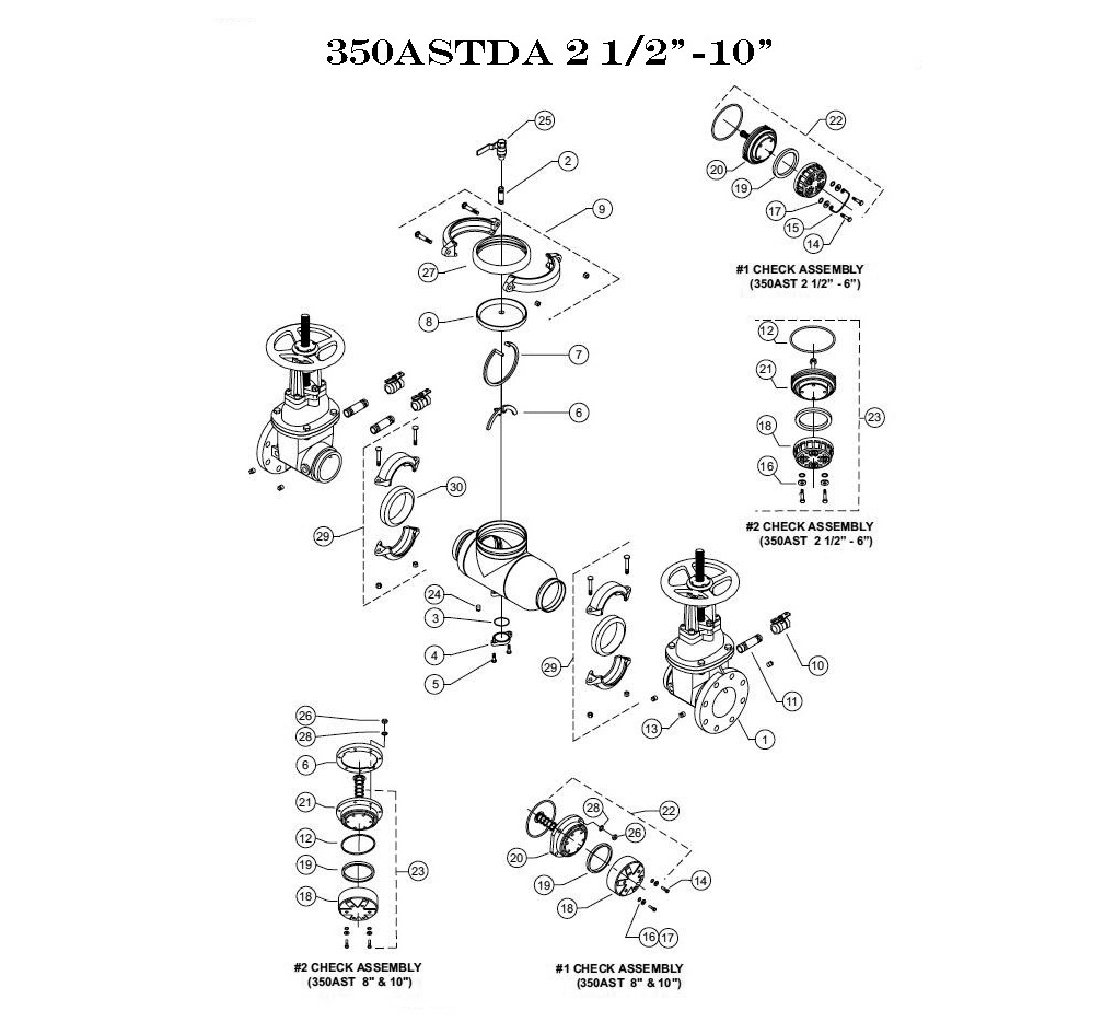 Schematic for Wilkins 350ASTDA 2 1/2" - 10"