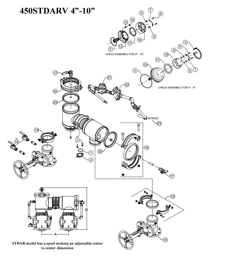 Schematic for Wilkins 450STDARV 4" - 10"