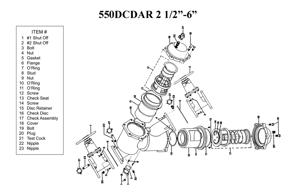 Schematic for Wilkins 550DCDAR 6" - 10"